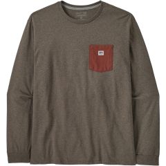Maglia da uomo Patagonia Sticker Pocket Responsibili-Tee® Marlow Brown
