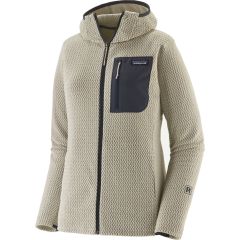Pile da donna Patagonia R1® Air Fleece Full-Zip Hoody Wool White