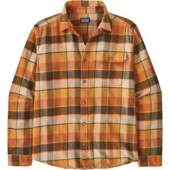 Camicia da uomo Patagonia Long-Sleeved Cotton in Conversion Fjord Flannel Rocky: Otter Brown