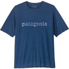 Maglia da uomo Patagonia Capilene® Cool Daily Graphic '73 Text Logo: Clement Blue X-Dye