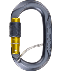 Moschettone Climbing Technology OVX SGL Antracite / giallo senape
